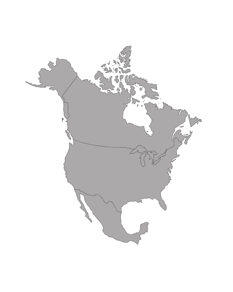 north america map
